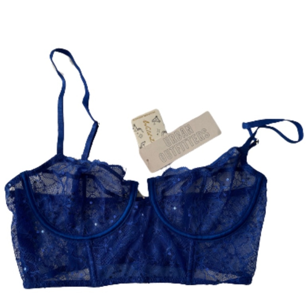 Urban Outfitters Blue bralette size 32D NEW! NWT